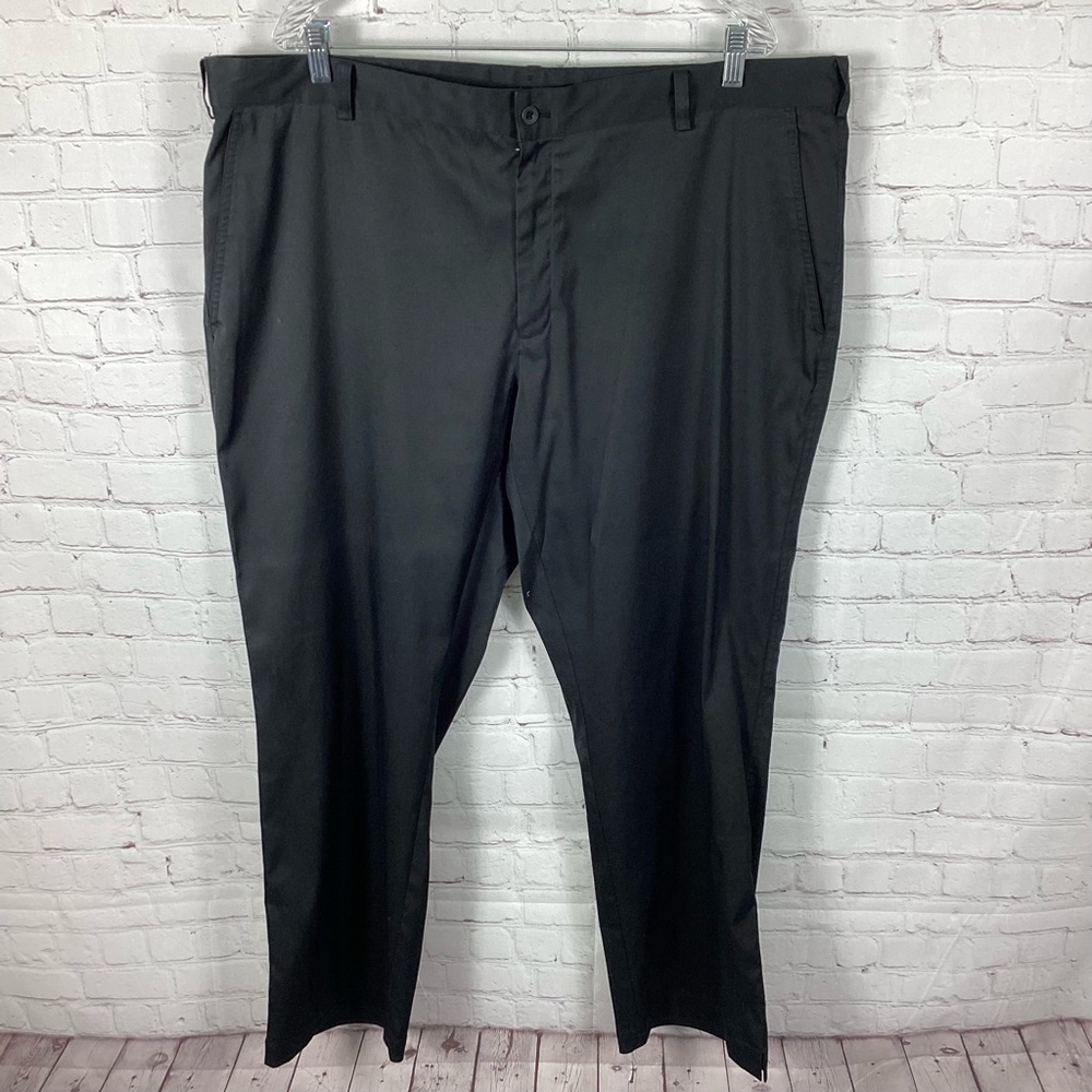 Men’s Nike Golf Pants Black‎ Size 42x30 Polyester Spandex Blend Pockets Belted